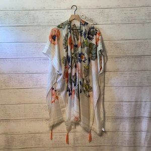 *Floral Kimono with Gold Foil from Prep Obsessed Boutique One Size Cover Up